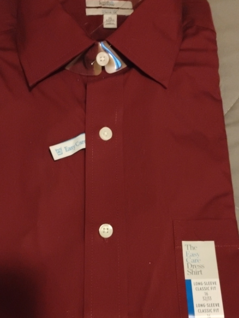 - Men's Long Sleeve in Burgundy